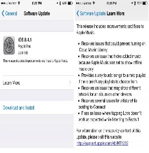 Apple cập nhật iOS 8.4.1, sửa cả tấn lỗi của Apple Music