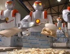 Xem Robot dùng dao cán bột làm mì nhanh như gió